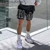 Up Grade Original Rhuder Designer Short Pants Summer New Suede Foam Casual Split Shorts Control Black Pants