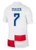 2024 كأس يورو كرواتيا لكرة القدم قمصان Modric 24 25 Brekalo Perisic Football Shirt Brozovic Rebic Jersey Player Feel Nation