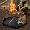 Tapijten opvouwbare brandwerende mat vlam vertragen hittebestendige kussen zeshoekige vuurplaats ember voor camping in de buitenkampeerpicknick barbecue