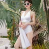 Kadın Mayo Yüksek Belli Bikini Kadın Karın Kontrol Dipleri Yukarı Mahsul Üst Mayo 3 Parça Mayo Kıyafetleri Resort Plaj Bahar