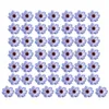 Fleurs décoratives 50pcs multicolores faux petit ensemble de fleurs artificielles têtes en vrac pour décoration de mariage d'artisanat bricolage