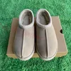 Women Tazz Slifors Tasman Slipisti Castard Mustard Fur Slides Platform Snow Australian Wool Comfort Inverno Dimensioni 35-44