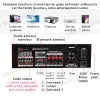 Amplifiers 999BT/555BT HiFi Stereo Digital Bluetooth Amplifiers Dual Dynamic Screen Sound AMP For Home Car Meeting Karaoke Cinema Max 4000W