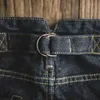 Мужские джинсы мадена классические мужские джинсовые джинсы ретро прямые темные бестселлеры 14 унций.