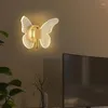 Lampe murale papillon Light Light LED Porte de porte de chambre maison table de chambre à coucher décoration intérieure décoration intérieure pour