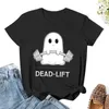 Polos da donna Dead Lift Cartoon ghost divertente per maglietta pesante top carini abbigliamento estivo camicette estate donna 2024