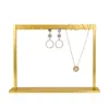 Stand de bijoux en métal doré support de bijoux pour les colliers de table pour femmes anneaux de boucles d'oreilles et organisateurs de vis nouvellement conçus Q240506