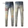 Fashion Purple STRING Jeans bordados Hombres #888 Fashion amiirii Jean Blue 2024 TITRA DEMIN STREET 1WTE