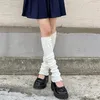 Frauen Socken Feste Farbflügel Bogen gestrickt College Style Girl Y2K süße Ballettwächter über knielangen Strümpfen