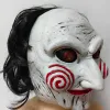 Masken Halloween Party Kostüm Latex Horror Horror Saw Mask Film Horror die Puzzlehne Vollkopfmaske Kostümer -Party -Accessoires