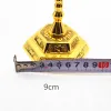 Titulares Judaica Menorah Candelas Religiões Candelabra Hanukkah Candlesticks 7 Braia