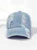 VN29 Ball Caps Houted Baseball Caps Vintage Wasted Caped Fashion Fashion Sports Denim Chapeaux Plaine Femmes Men Men Caps D240507