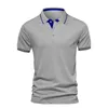 T-shirts masculins 2024 New Deer Summer Solid Polo Mens Mens Fashion Sports Style T-shirt Short Mense Mens Shirt Spot J240506