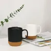 Becher Korkboden Kaffeetassen kreative Hitze-Konservierung staubdichter Keramik Becher Wärmeresistenter Isolierung Tee machen Tasse