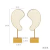Bijoux support d'oreille en forme d'oreille Organisateur couleur affichage créatif Metal Bijoux haut de gamme Q240506
