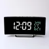 Saatler Youzi LED Dijital Çalar Saati Saat Tarihi Sıcaklık Nem Dergisi 12/24 saat Çok Fonksiyonlu Masa Masası Saati