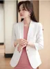 Arbetsklänningar vår sommar professionella kvinnor affärsdräkter eleganta ol stilar karriärintervju blazer med kontors slitage kläder
