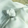 Cluster Rings S925 Серебряное кольцо маленькое и нежнее для женщин свежее циркон. Стильные универсальные ювелирные изделия