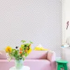 Adesivi Funlife carta da parati vintage Mesh onde adesive motivi in vinile a contatto con la buccia e levetta adesivi da parete per decorazioni da parete e casa