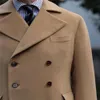 Men Double Wool Party Beige Suit Traje de lecho