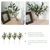 Decorative Flowers 4pcs Artificial Olive Branches Vases Plants Household Decor For Home Wedding