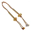 Braccialetti Charm Buddhist Copper Preghiera Mala Counter Bell Vajra per Lucky