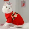 Vêtements Hoopet Pet Vêtements de Noël Vêtements de Noël Vêtements de chat Coton Coton Pet Vêtements pour petits chiens moyens Vest Girt Nouvel An Puppy Dog Chat