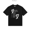 MM6 Designer Luxury Classic T Shirt Chest Letter Mönster Tryckta Mens och Womens Maison Top Summer Breattable High Street Cotton Loose Tee Margiela Mm6 T-shirts 600