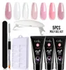 5 PCs Polygel Nagel Kits UV Gelnagellack Hard Builder Extension Gel Schnelles Gebäude für Manikürewerkzeuge Acrylnagel Kit Maquillaje4209509