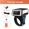 Scanners Barcode Scanner Wireless QR Bar Code Scanner Portable 1D 2D Barcode Reader BT USBCompatibel voor Windows iOS Android Linux Mobile