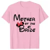 T-shirts masculins Bridal Shower Wedding Party Tshirt Team Bride T-shirt Friend Group Family T chemise de fiançailles féminine Bachelorette Party Top T240506