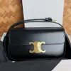 Triomphes de luxe Sac à bandoulière en cuir en cuir toile à main portefeuille portefeuille noire à bourse noire tofu tofu haut haut de gamme 10a selle