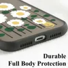 Cois de téléphone portable Écoute de fleurs mates dures pour Galaxy S24 Ultra Case S23 FE S22 S21 S20 Fe Note 20 Ultra 10 Plus Fundas de couverture de pare-chocs