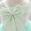 Girl Dresses Summer Green Party per bambini Bambia da bambino Weekend Princess Tulle Gown Childre