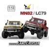 Elektrische/RC-auto NIEUW MN82 Mengniu Remote-gecontroleerde speelgoedauto 1 12 Model Auto RC Off-road voertuigsimulatie Off-road Pick-up Truck Children Toy Gift T240506