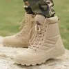 Hiver hommes chaussures tactiques bottes militaires hommes bottes spéciale force combat combat botte armée botte de randonnée extérieure bottes de randonnée hommes travail