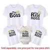 Family Matching Outfits Funny Family Matching T-shirts Daddy Mommy and Me Shirts Baby Bodysuits Cotton Family Look Mother and Kids Outfits Gift Clothes d240507