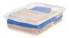 BASS CASSE CASSIONI 28 QT.(7 galloni) scatola di deposito in plastica sotto il letto trasparente 4 set Q240506