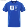 T-shirt maschili Oggetti quotidiani Modello Maglietta in plastica in plastica in metallo uomini sciolti di abbigliamento per respiro casual di grandi dimensioni H240507