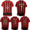 2004 2005 Shevchenko Rui Costa Pirlo Kaka Retro Soccer Jersey 04 05 Milan Inzaghi Gattuso Seedorf Maldini Stam Cafu Nesta Vintage AC Cl 281K