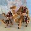 Miniatures 1pc simulation jouet animal en peluche en peluche de chameau de chameau de la maison