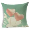 Cushion/Decorative WZH Colorful balloons Cushion Cover 45x45cm Linen Decorative Cover Sofa Bed Case