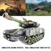 Voiture électrique / RC 33 cm Super RC Tank Launch Cross-Country Trate Control Control Charger Battle Boy Toys for Boys Children Children Gift T240506