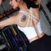 Fashion Lltops sexy Frauen Yoga Sport Unterwäsche Sport Dessous mit weiblichen Gefühl und feinen Trägern für Shockabsorbing Running Fitness BH schöner Rücken