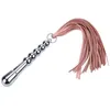 Metal -Griff Anal Plug Leder Peitsche Peitsche Erwachsene Spielen Sklave Fetisch Flogger peitscht Sexspielzeug für Kopien Frauen BDSM Bondage Tools