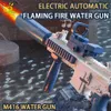 M416 QBZ95 Vector zomer Automatisch elektrisch fantasie vuurlicht Water Gun Kinderen Beach Outdoor Fight Toys For Boys Kids Gifts 240507