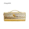 Andiamo Diagonal French Lady Clutch Handmade Purse Single Lock Bottgs Shoulder Cross Venets New Women Bag Woven Hardware Long 2024 Buckle Bags 4I21