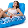 Uppblåsbar flytande radvattenluftsmadrasser Multifunktionell stol PVC för strandsemesterfamiljpool Party 240506