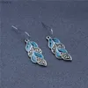 Dangle Chandelier Bohemian Retro Indian Style Blue Vortex Drop Earrings Womens 펜던트 낚시 고리 귀걸이 소녀 선물 XW