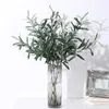 Fleurs décoratives couronnes 5pc fausses artificielles plante Olive Branches vertes de Noël maison salon décoration mariage